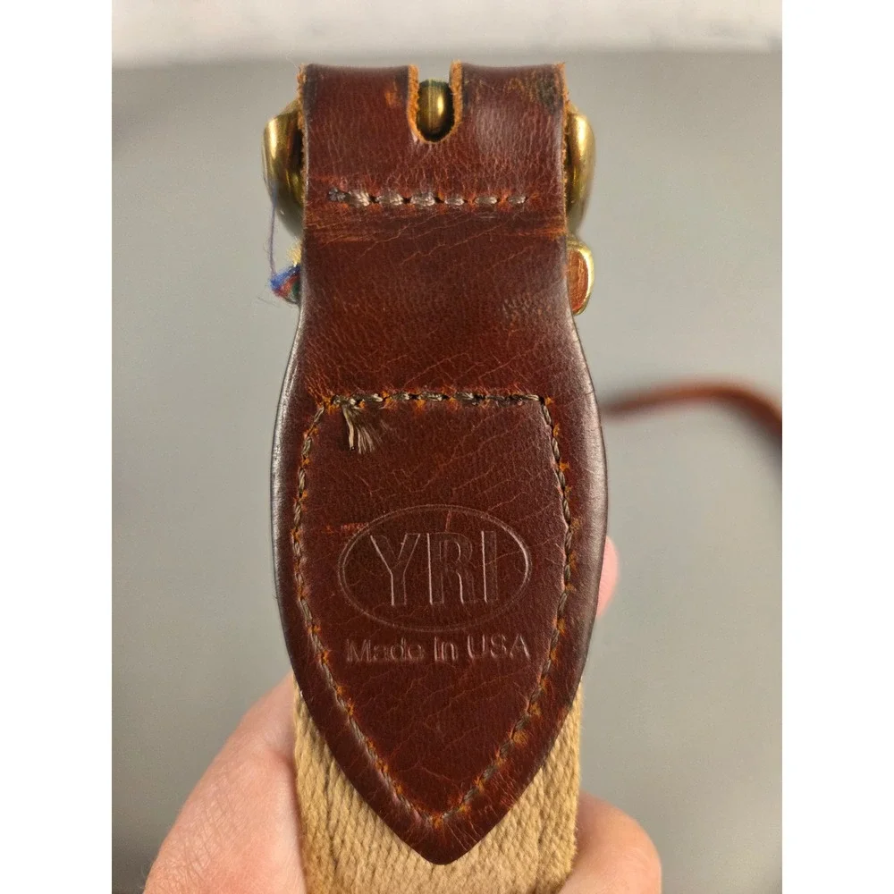 Leather Ribbon Belt Jockeys Horse Racing Kentucky Derby YRL Sz 34